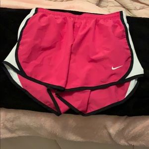 Pink nike shorts